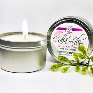 Wild Orchid and White Tea Candle