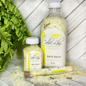 bath salt soak lemongrass eucalyptus Epsom salts