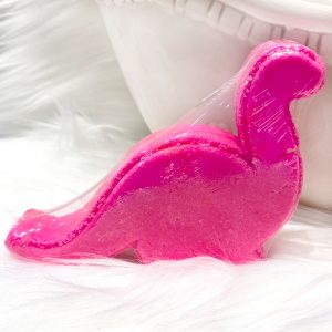 pink dino dinosaur bath bomb all natural kids bath bombs